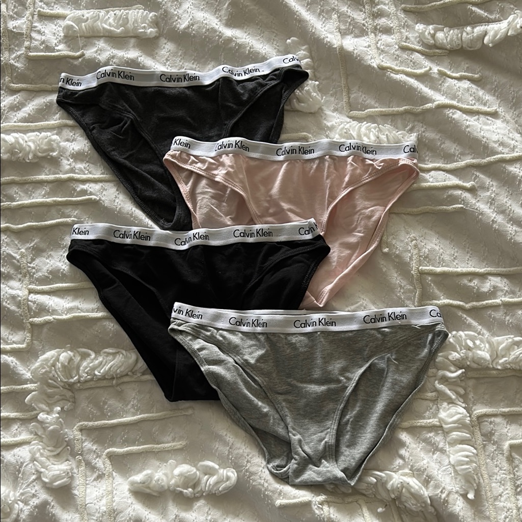 Calvin Klein Women's Briefs - Black, Pink, 2 Gray (New - No Tags)
